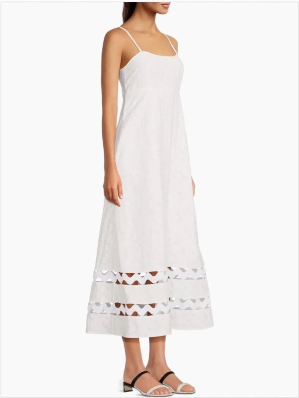 NWT Lilly Pulitzer Haliey Faille Midi Dress White - Picture 4 of 9